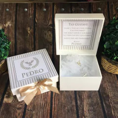 Mini Caixa Batizado Padrinhos