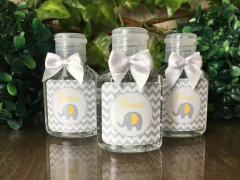 Frascos Álcool Gel 35ml com lacinho - Mimos & Caprichos