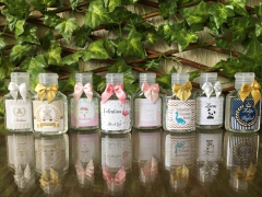 Frascos Álcool Gel 35ml com lacinho - Mimos & Caprichos