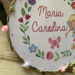 Placa Redonda Maternidade Florzinhas na internet