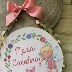 Placa Redonda Maternidade Florzinhas - comprar online