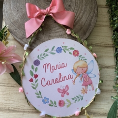 Placa Redonda Maternidade Florzinhas