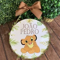 Imagem do Placa Redonda Maternidade Folhas