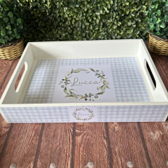 Bandeja Personalizada G Retangular - Mimos & Caprichos
