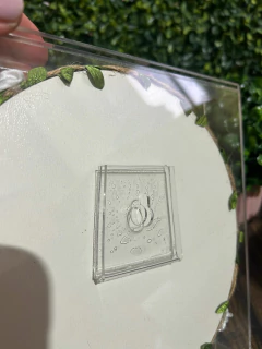 Quadro Acrílico Porta Maternidade 20x20 - Mimos & Caprichos