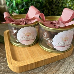 Latinha Transparente com Chocolates