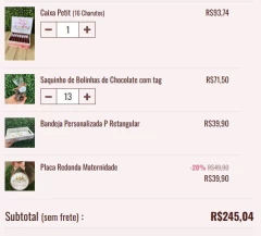 Kit Maternidade Petit na internet