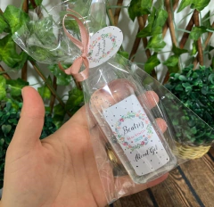 Frascos Álcool Gel 60ml com saquinho e tag - Mimos & Caprichos