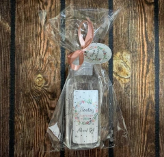 Frascos Álcool Gel 60ml com saquinho e tag - loja online