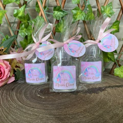 Frascos Álcool Gel 35ml com saquinho e tag - Mimos & Caprichos