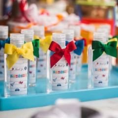 Frascos Álcool Gel 60ml com laço fita gorgurão - comprar online