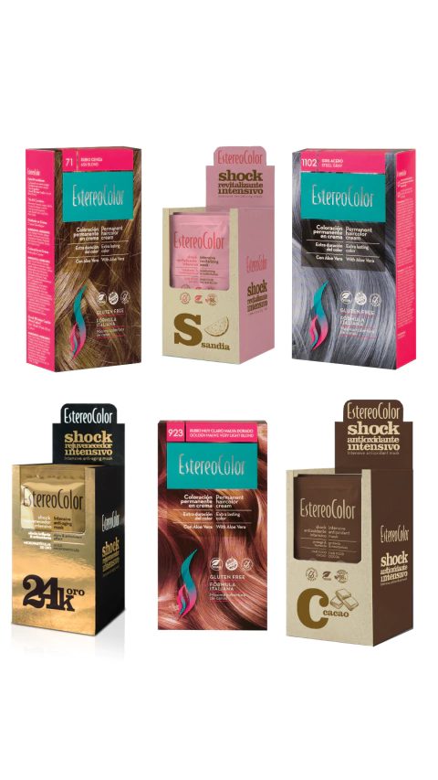 COMBO Kit Coloración + Shock Hair Food A Elección EstereoColor - comprar online