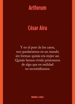 Artforum - César Aira