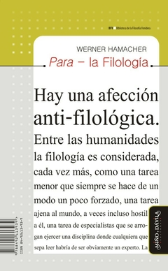 95 tesis sobre la Filología - Werner Hamacher