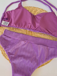 Cropped Vulcão lavanda / Hot pant - Biquínis Lola Chic