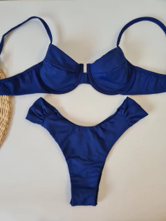 Meia taça meril azul bic / Borboleta