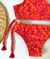 Biquíni infantil onça rosa e laranja - comprar online