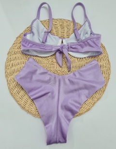 Meia taça trilobal lilás claro / Hot pant fio duplo na internet