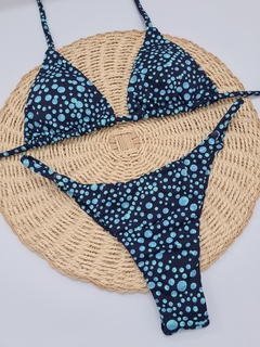 Cortininha estampa bolhas / Tira fina - comprar online