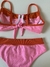 Meia taça Lola bicolor micro can. rosa bebê com laranja / Hot pant na internet