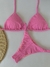 Cortininha dots rosa / Tira fina na internet