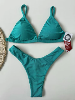 Top fixo micro canelado jade / Asa delta - loja online