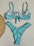 Meia taça Lola xadrez azul / Asa delta - Biquínis Lola Chic
