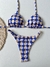 Cortininha concha concha azul / Tira fina - Biquínis Lola Chic