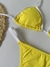 Cortininha viés meril amarelo com branco / Fio dental - comprar online