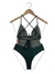 Maiô Maldivas lycra verde musgo - Biquínis Lola Chic