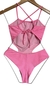 Maiô Ibiza micro canelado rosa bebê - comprar online
