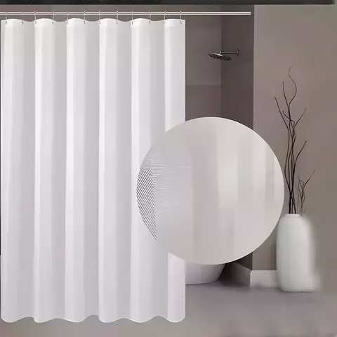 Cortina Baño Rayada Teflón - comprar online