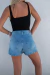 Pollera Short Celeste en internet