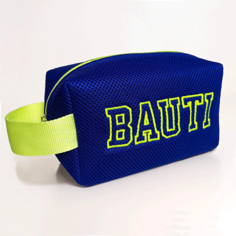 Pouch Bag Azul Marino con amarillo