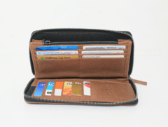 Billetera de cuero XL marron - BAIROK