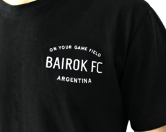 Remera charles negra con blanco - BAIROK