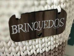 Cesto Fio de Malha 30x40 com Plaquinha