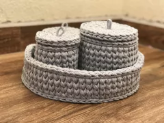 Imagem do Kit de Bebê 3 potes com tampas