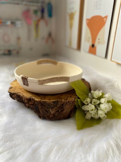 Bandeja com alça revestida