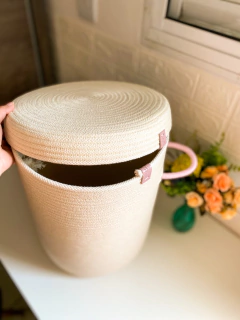 Cesto de Corda 30x40 com tampa - comprar online