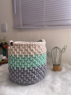 Imagem do Cesto Fio de Malha 30x30 Ponto Alongado