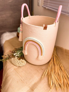 Cesto Arco-Íris de Corda 30x40 - comprar online