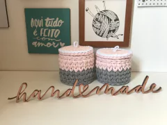 Porta Algodão e Porta Cotonete com tampa