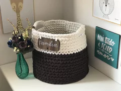 Cesto 30x25 com Plaquinha Personalizada na internet