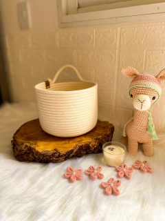 Cesto porta fraldas suspenso de Corda 20x17 - comprar online