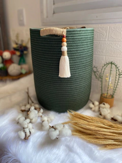 Cesto de Corda Colorida 30x40 na internet