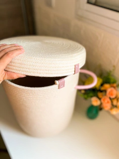 Cesto de Corda 30x40 com tampa - comprar online