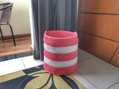 Cesto Fio de Malha 40x40 - Atelie Pontos e Fios