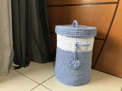 Cesto Fio de Malha 30x40 com Tampa - loja online