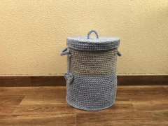 Cesto Fio de Malha 30x40 com Tampa - comprar online